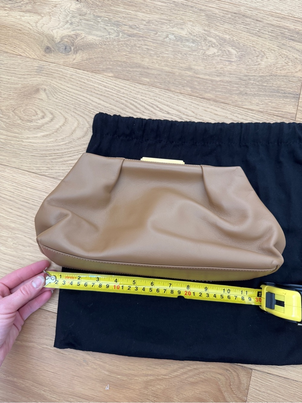 Demellier Florence Clutch in Deep Toffee - Picture 10 of 10